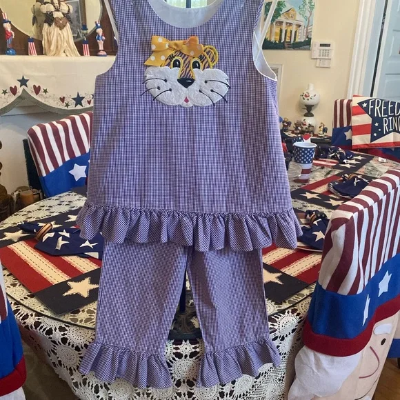 Silly Cat Boutique Girls 2 pc Pant set size 4 - Picture 2 of 16